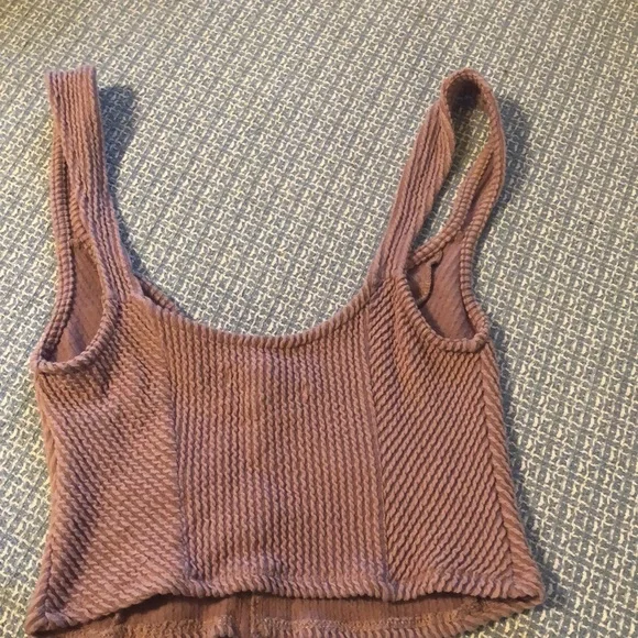 Urban outfitters crop top with hook and eye closure down the front - Picture 3 of 4